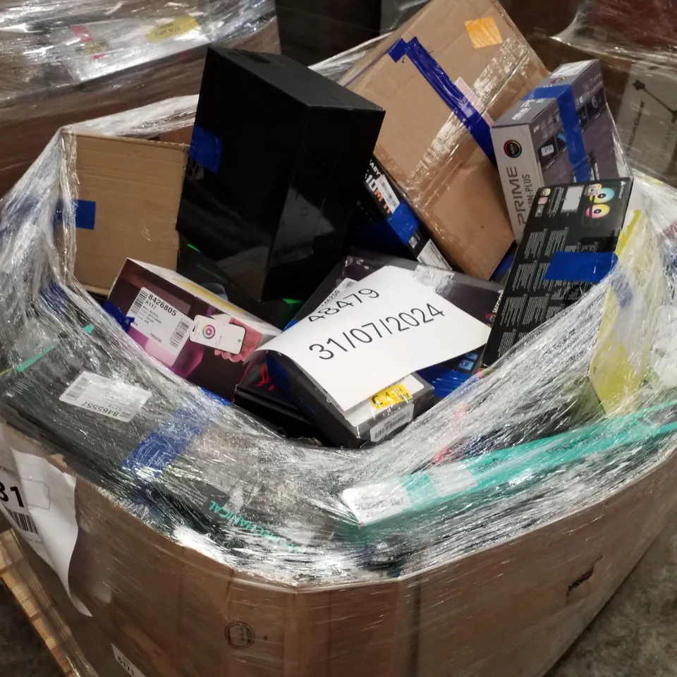 PALLET OF APPROXIMATELY 150 UNPROCESSED RAW RETURN HIGH VALUE ELECTRICAL GOODS TO INCLUDE;