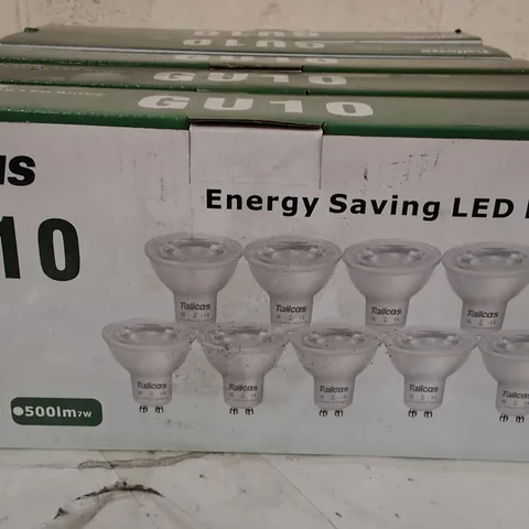 LOT OF 5 10-PACKS OF GU10 LED BULBS