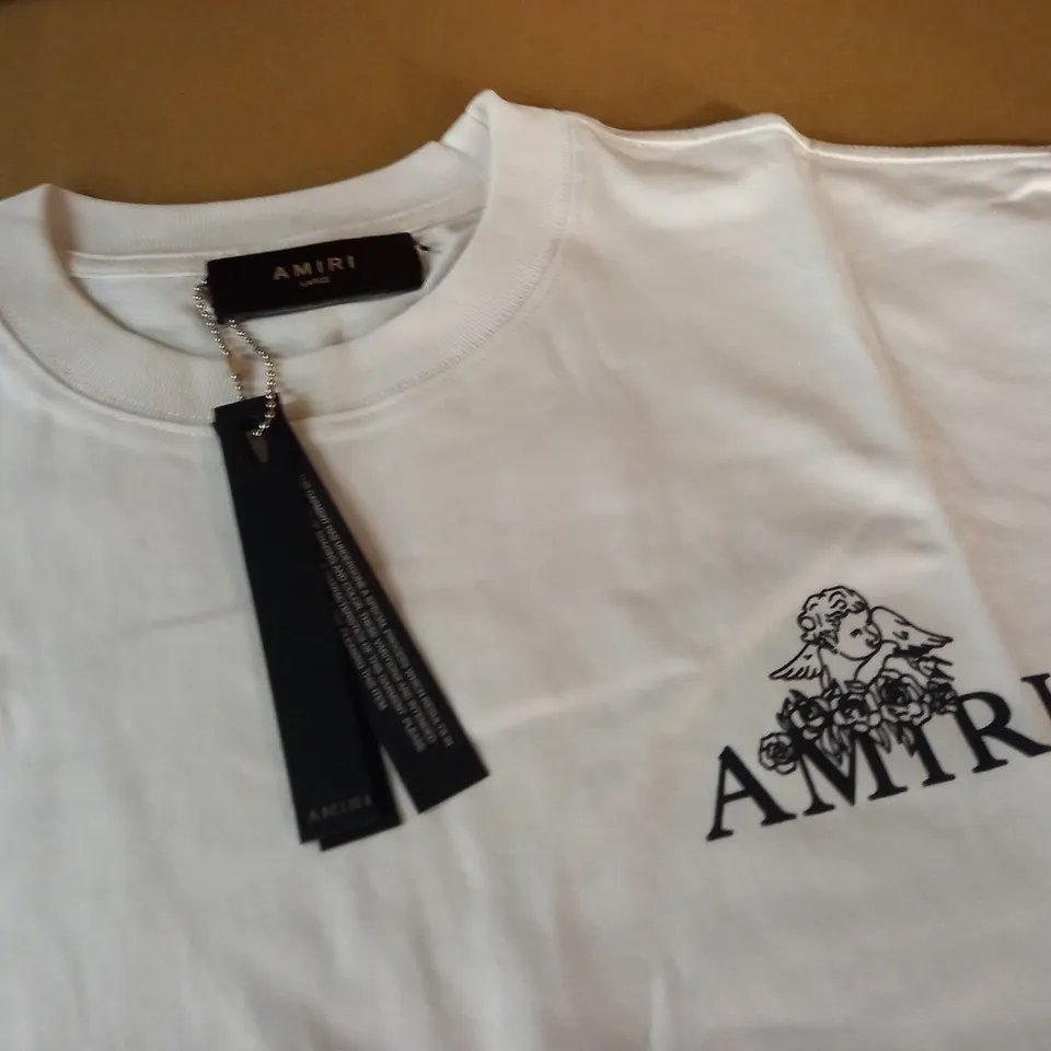 AMIRI WHITE T-SHIRT - LARGE