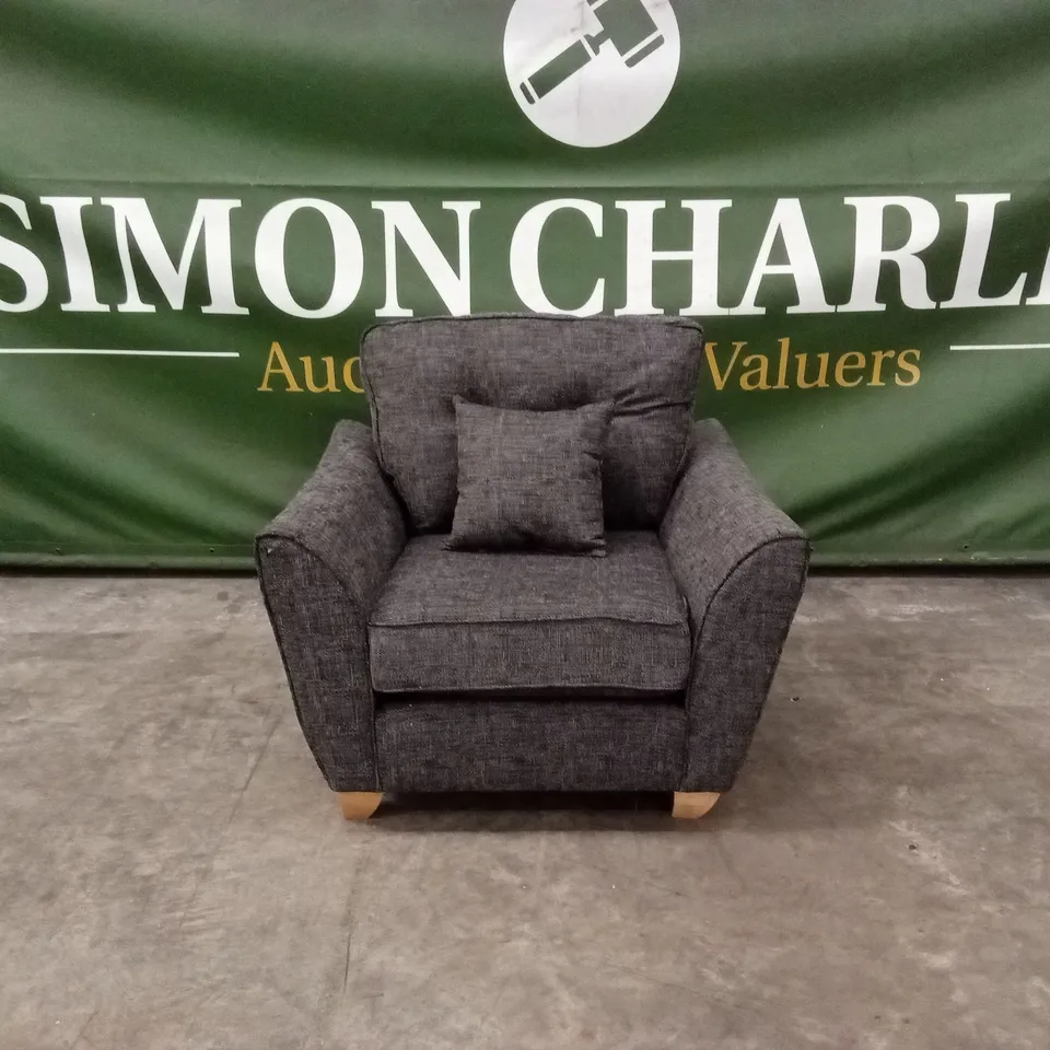 HALSTOW FABRIC ARMCHAIR - CHARCOAL RRP £649