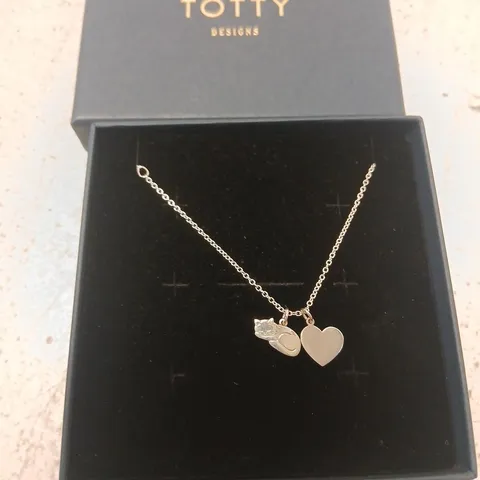 POSH TOTTY DESIGNS DINKY CHARM BRACELET WITH 2 CHARMS STERLING SILVER