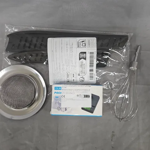 APPROXIMATELY 10 ASSORTED HOUSEHOLD ITEMS TO INCLUDE POCKET SCALE, ETC