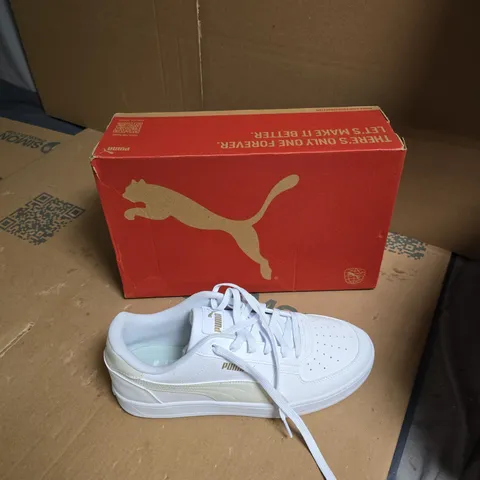 PUMA WHITE SNEAKERS - MEN'S - UK SIZE 10 