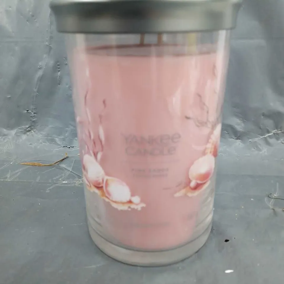 YANKEE CANDLE TUMBLER CANDLE - PINK SANDS