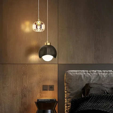 2-LIGHT SPHERE CHANDELIER CEILING LIGHT WITH GLASS ACCENT