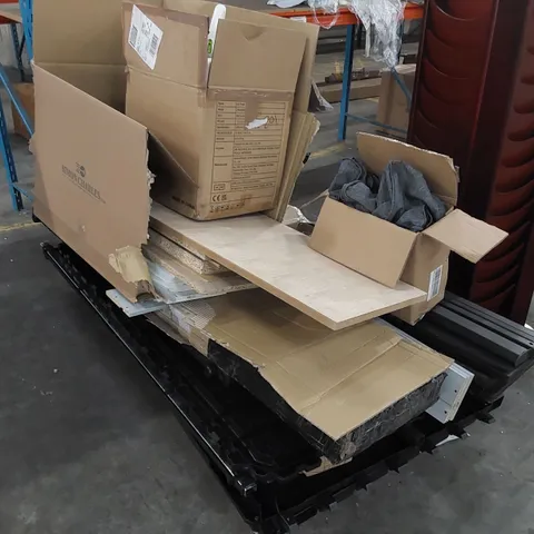 PALLET OF ASSORTED CONSUMER GOODS AND FURNITURE PARTS