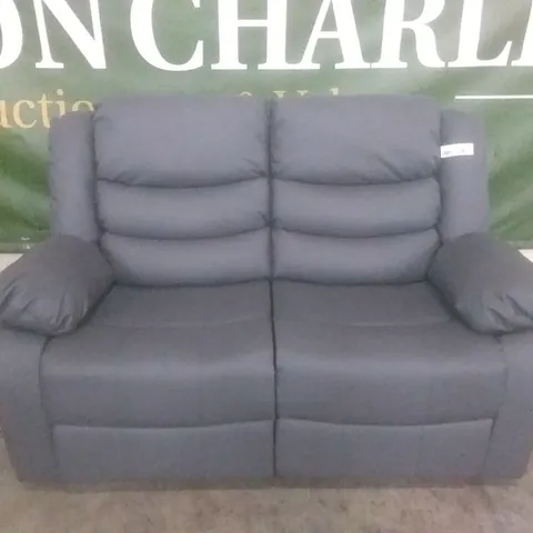 DESIGNER SORRENTO GREY 2 SEATER RECLINER SOFA