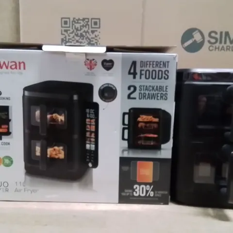 BOXED SWAN DUO LAYER 11L AIR FRYER 