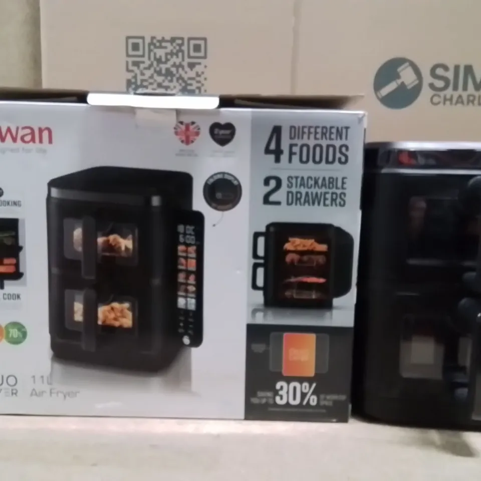 BOXED SWAN DUO LAYER 11L AIR FRYER 