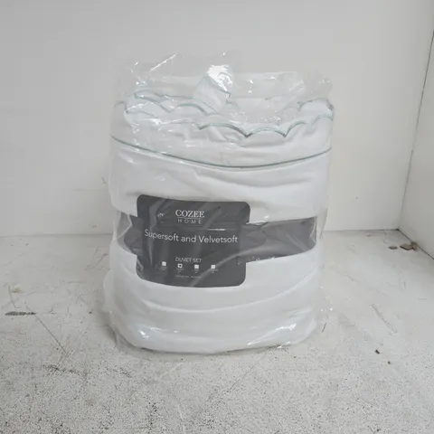 COZEE HOME SUPERSOFT AND VELVETSOFT DUVET SET DOUBLE