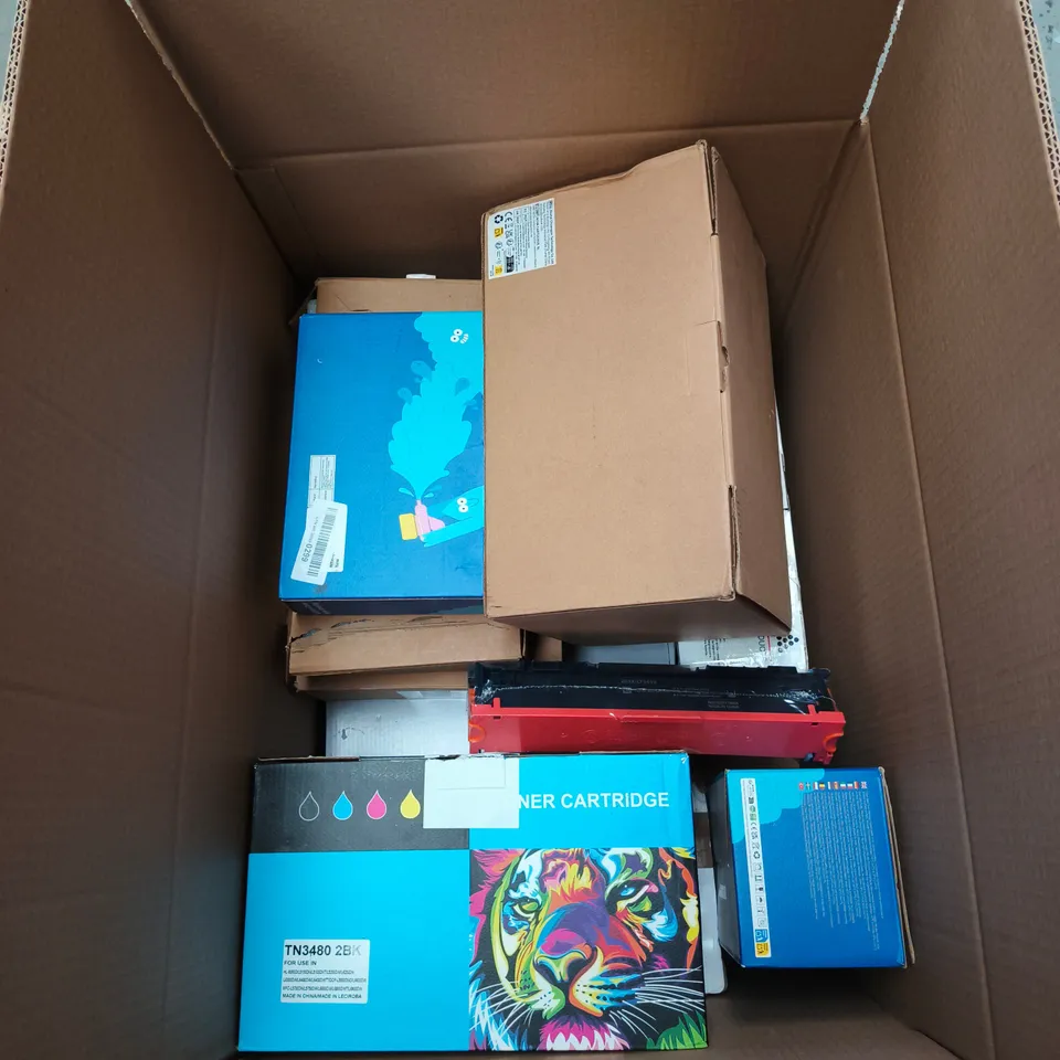 BOX OF APPROXIMATELY 10 ASSORTED PRINTER RELATED PRODUCTS