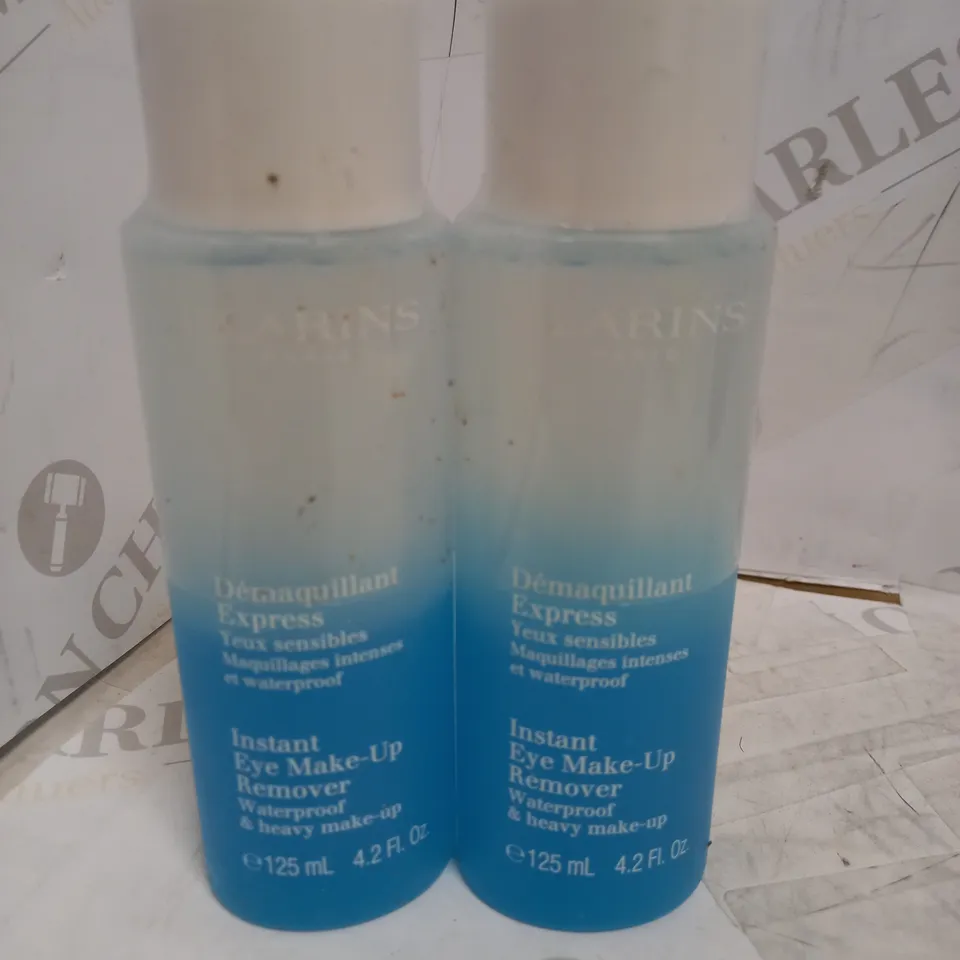 PAIR OF SEALED CLARINS INSTANT EYE MAKE UP REMOVER 125ML
