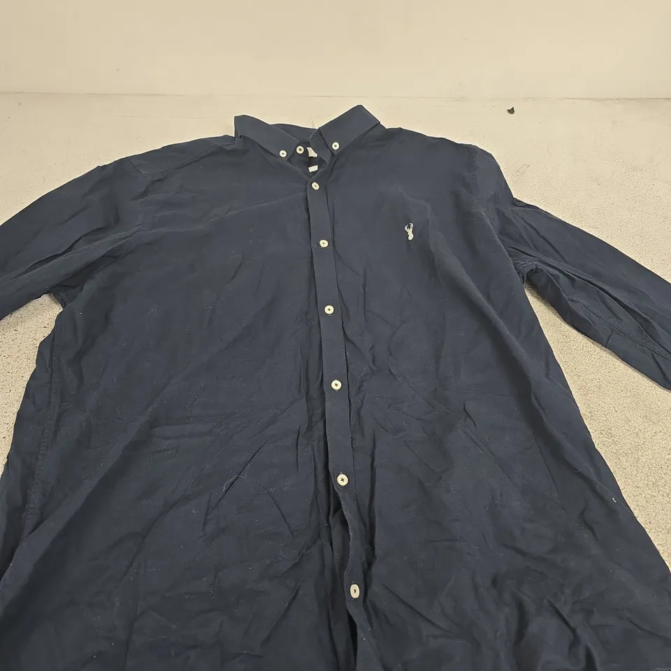 NAVY SLIM FIT SHIRT, 2XL (NEXT) – BUTTON-DOWN, LONG SLEEVE