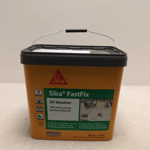 SIKA FASTFIX ALL WEATHER SELF-SETTING PAVING JOINTING COMPOUND – 15 KG, DARK BUFF
