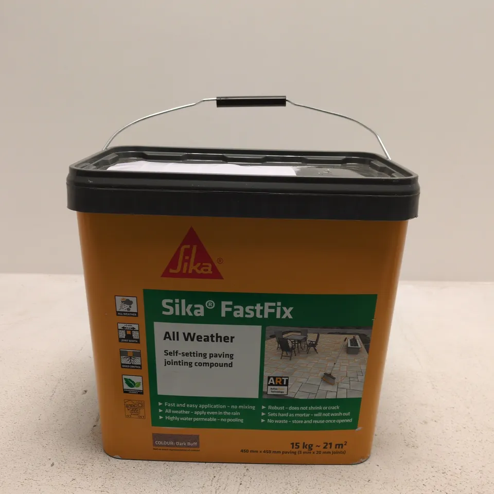 SIKA FASTFIX ALL WEATHER SELF-SETTING PAVING JOINTING COMPOUND – 15 KG, DARK BUFF