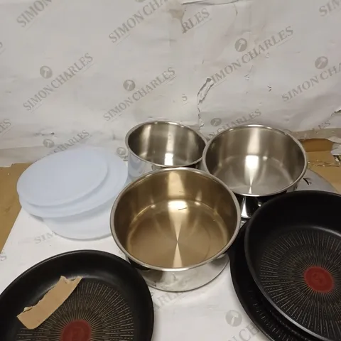 TEFAL INGENIO STAINLESS STEEL PAN SET