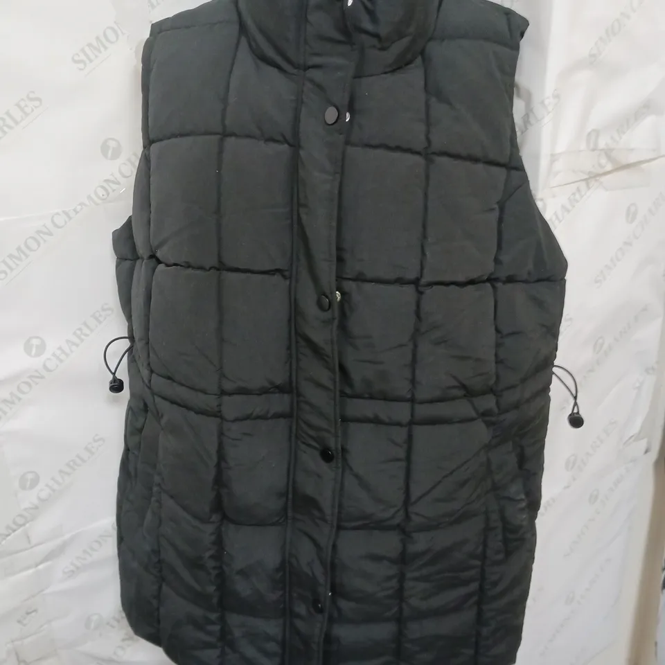 YOURS PADDED GILET BLACK SIZE 20