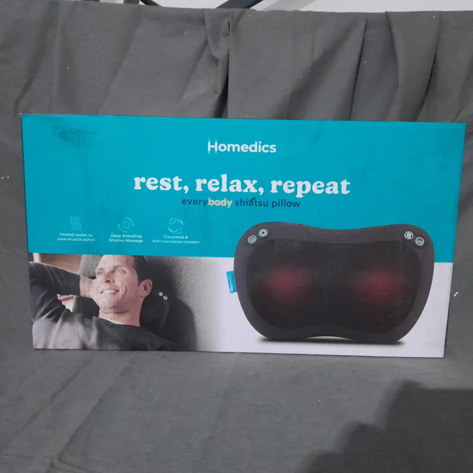 BOXED HOMEDICS EVERYBODY SHIATSU PILLOW 