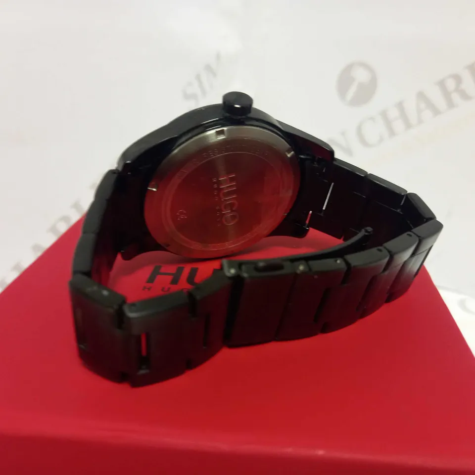 HUGO #SKELETON WATCH BLACK BRACELET WATCH RRP £219