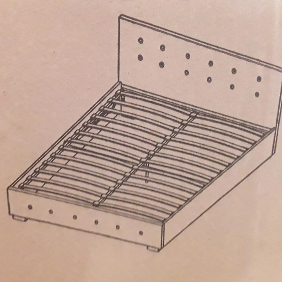 BOXED DELVIN UPHOLSTERED 5FT KING OTTOMAN BED (2 BOXES)