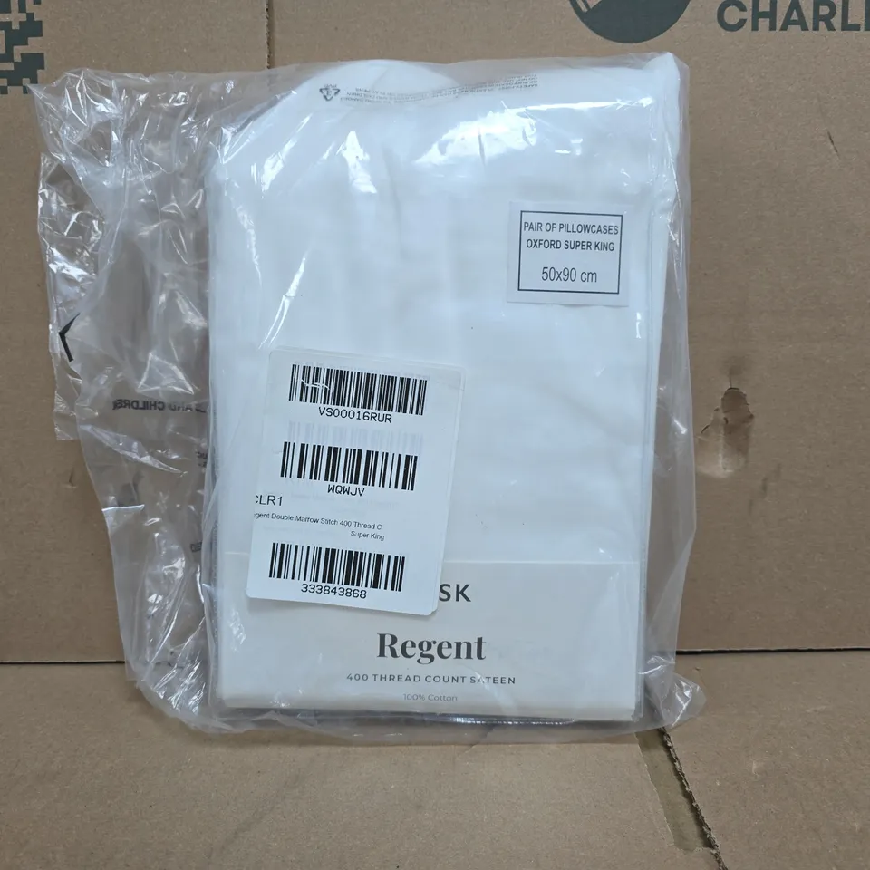 DUSK REGENT 400 THREAD COUNT SATEEN PAIR OF PILLOWCASES