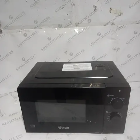 SWAN 20L 700W MANUAL MICROWAVE, BLACK