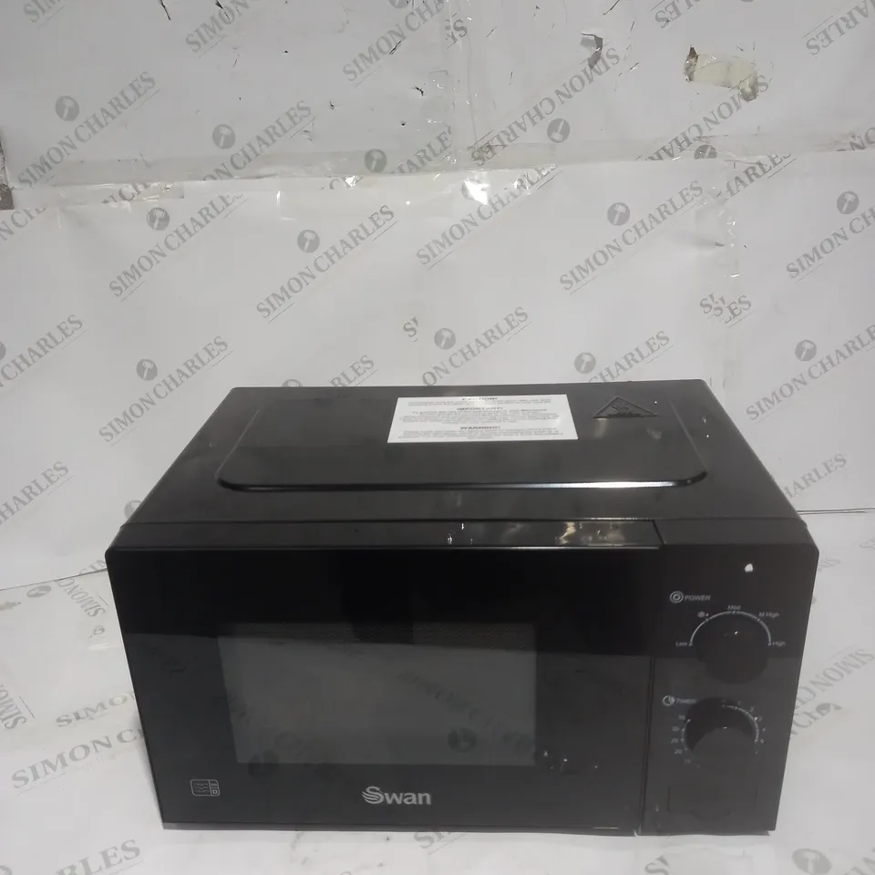 SWAN 20L 700W MANUAL MICROWAVE, BLACK RRP £54