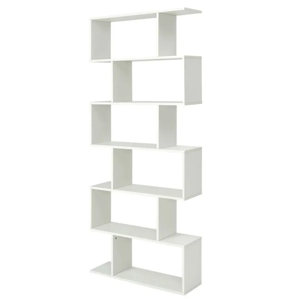 BOXED NAFEEZA BOOKCASE - WHITE (1 BOX)