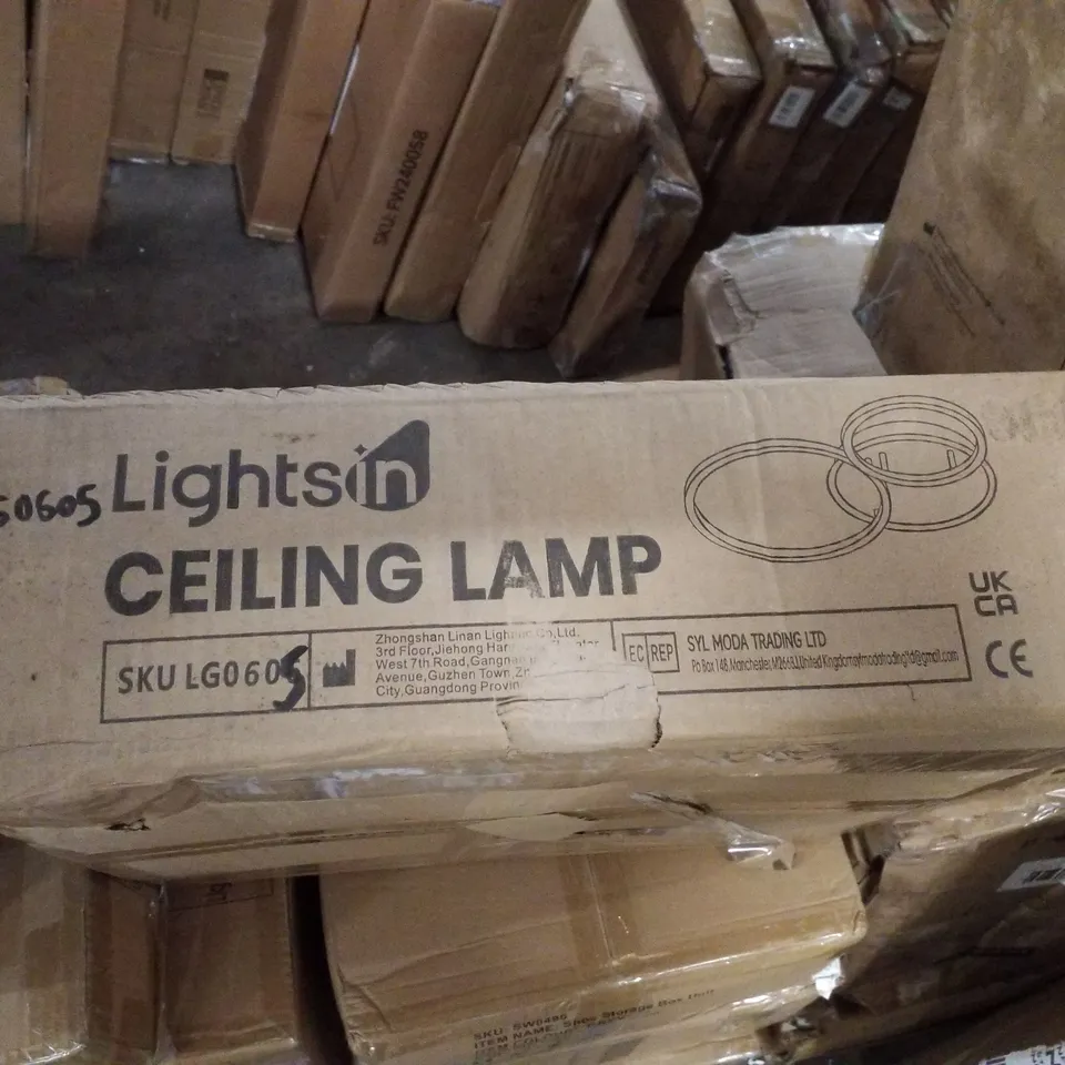 BOXED LIGHTS IN CEILING LAMP