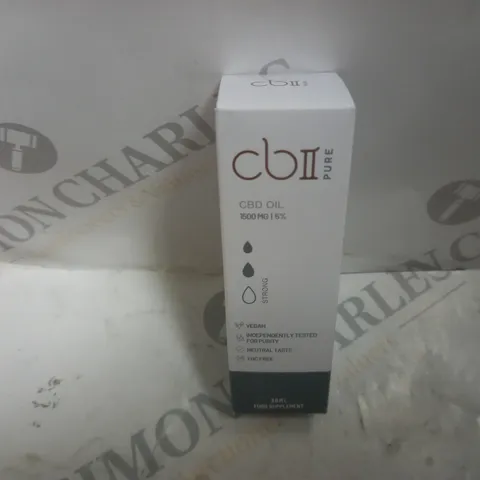 BOXED AND SEALED CBII PURE 1500mg|5% CBD OIL (30ml)