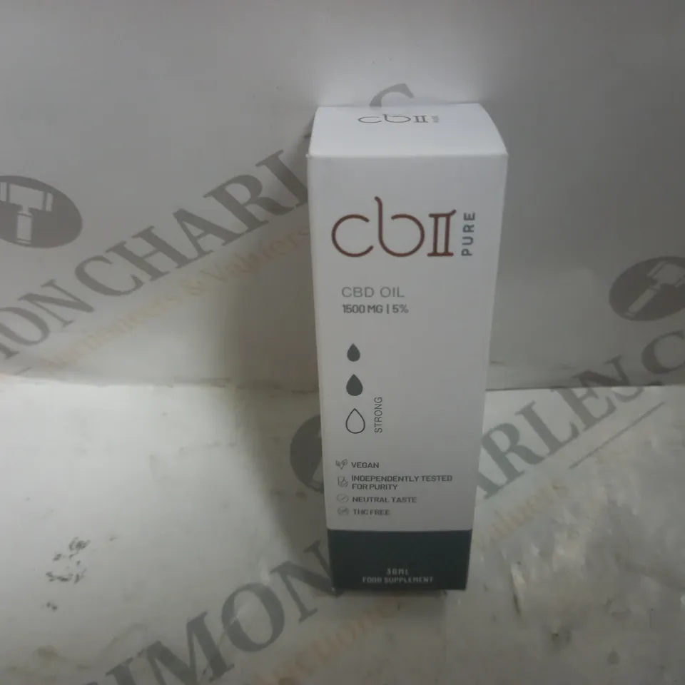 BOXED AND SEALED CBII PURE 1500mg|5% CBD OIL (30ml)