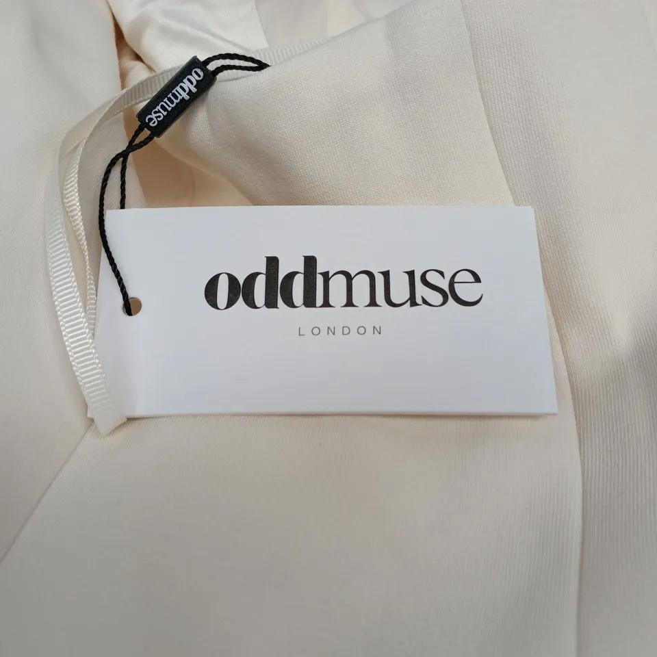 ODDMUSE LONDON COTTON MIX ZIP DETAIL TOP ECRU LARGE