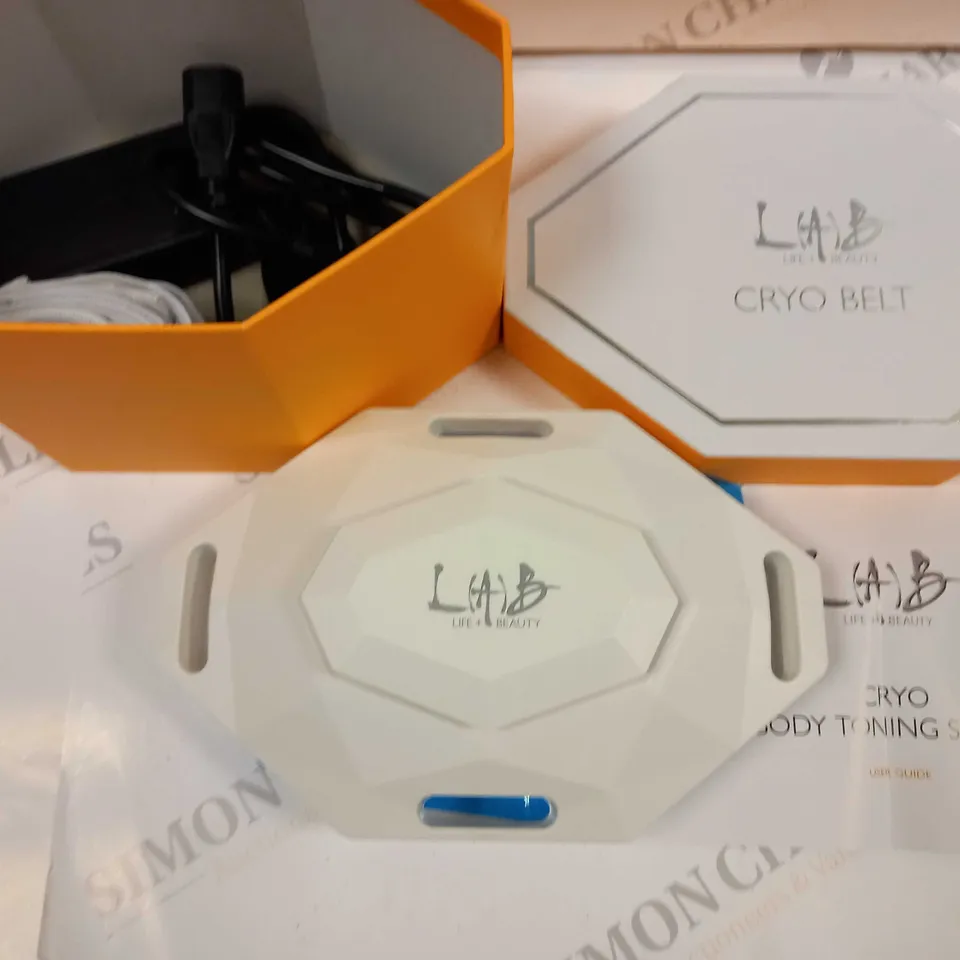 BOXED LAB CRYO BELT WITH EMS AND RED LED LIGHT