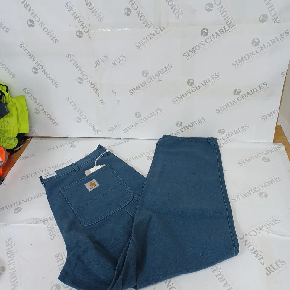 MENS CARHART TROUSERS BLUE