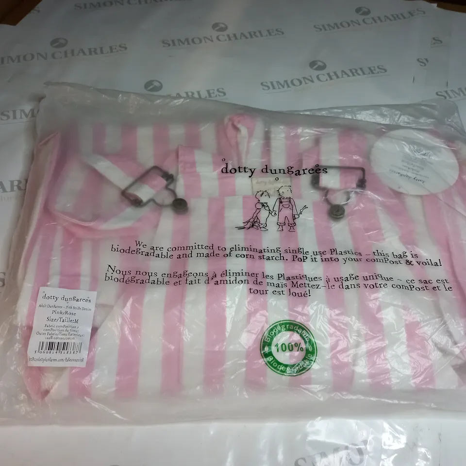 DOTTY DUNGAREE'S PINK DUNGAREE'S SIZE M