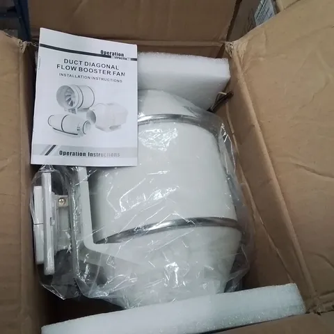 BOXED DUCT DIAGONAL FLOW BOOSTER FAN