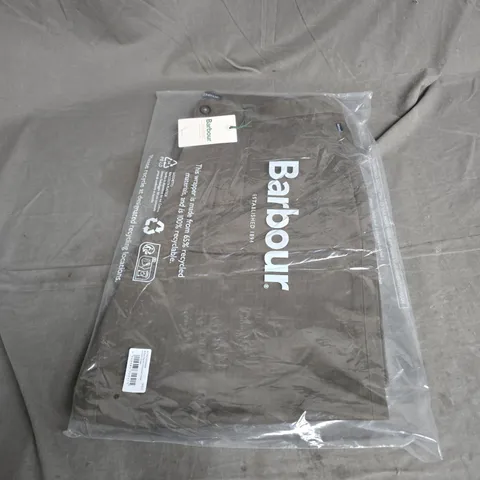 BARBOUR BAYVIEW HERRINGBONE TROUSER IN UNIFORM GREEN SIZE 36RG