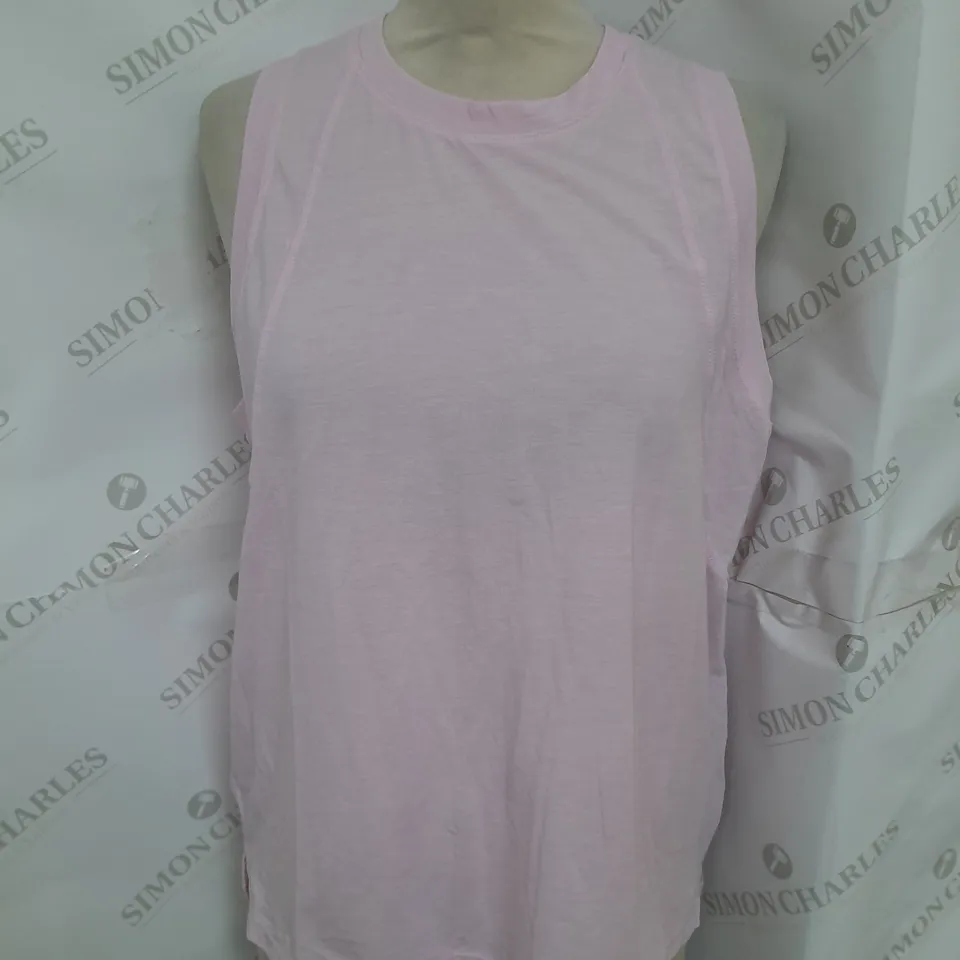 SWEATY BETTY SOFT FLOW STUDIO TANK IN NERINE PINK SIZE S