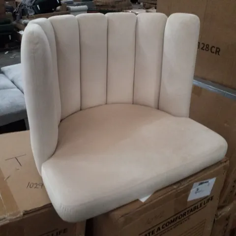 BOXED MARKLAND DINING CHAIR [CREAM VELVET]