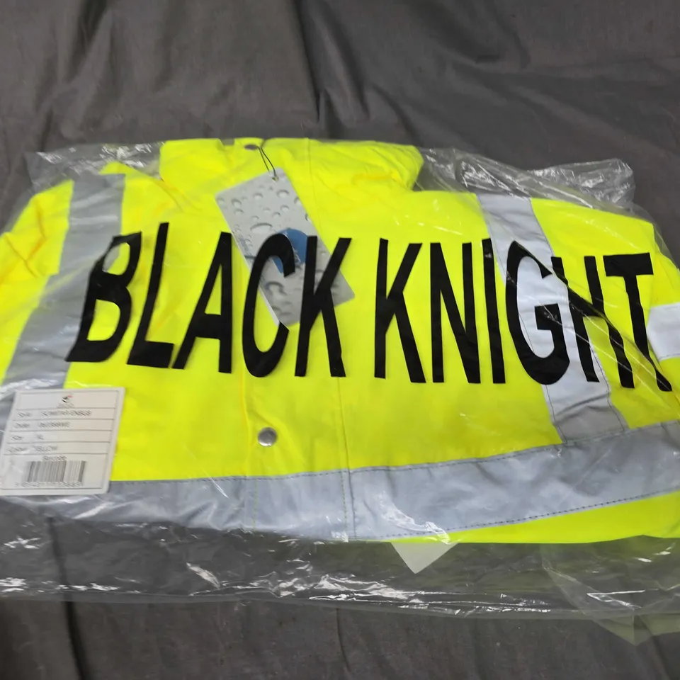 BLACK KNIGHT HI-VIS BREATHABLE BOMBER JACKET - XL
