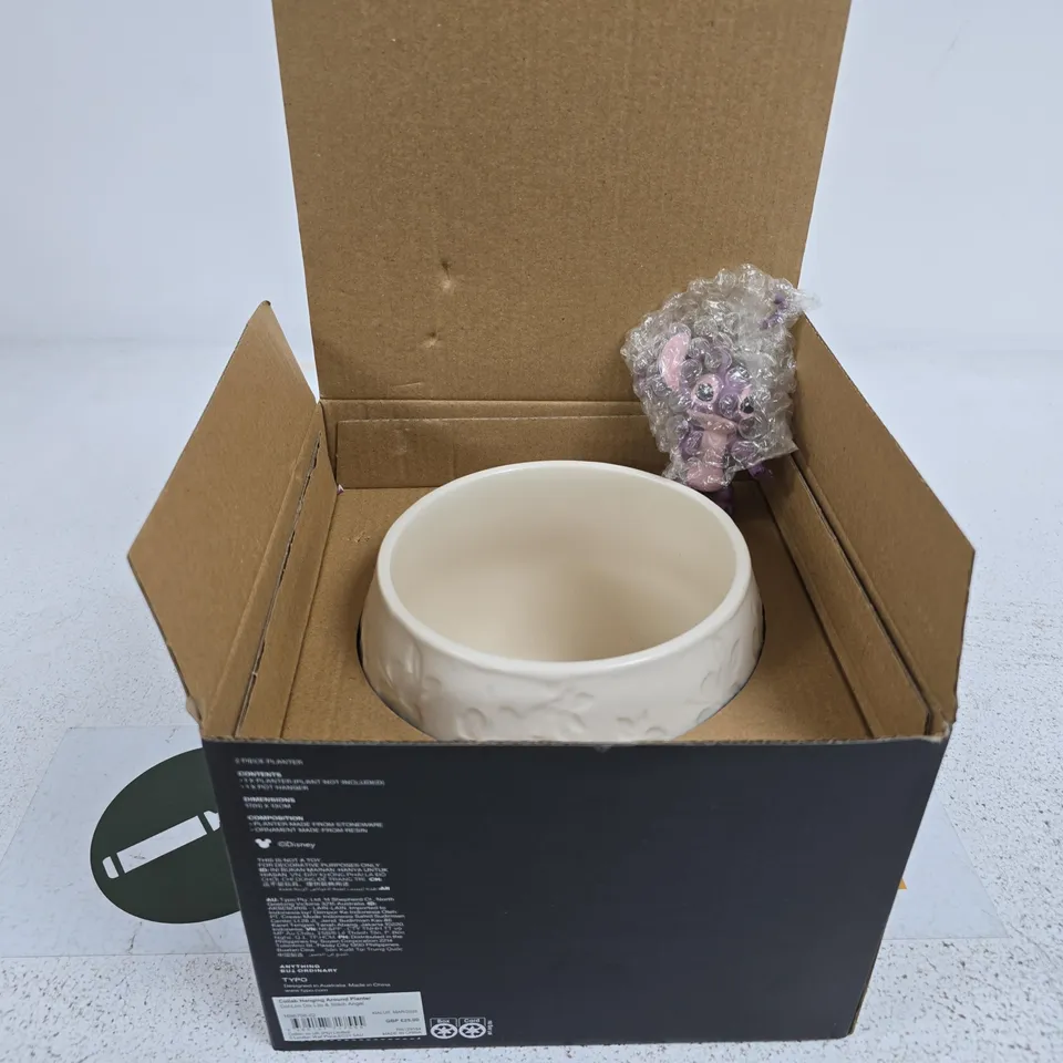 DISNEY STITCH HANDGIN AROUND PLANTER BOXED