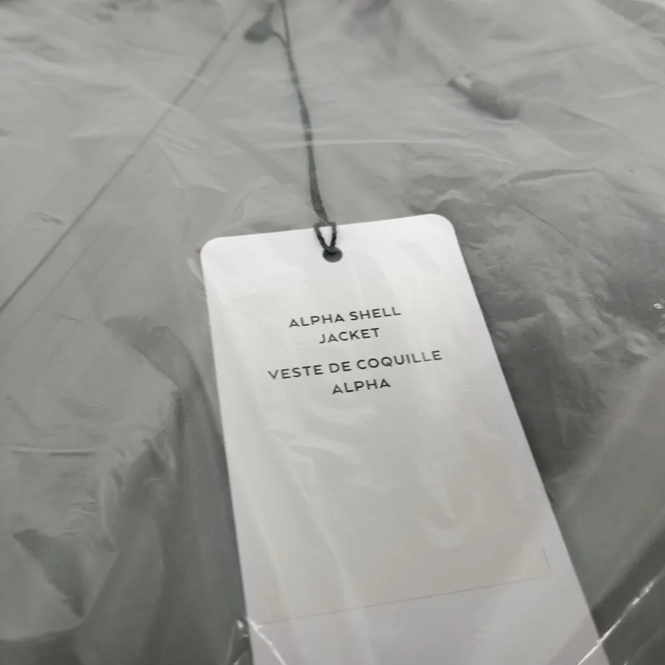 BAGGED ALO ALPHA SHELL JACKET – GREY - SIZE S