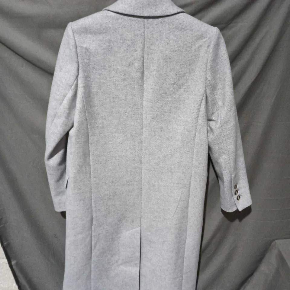NEXT WOMEN'S GREY WOOL-BLEND COAT – UK 12