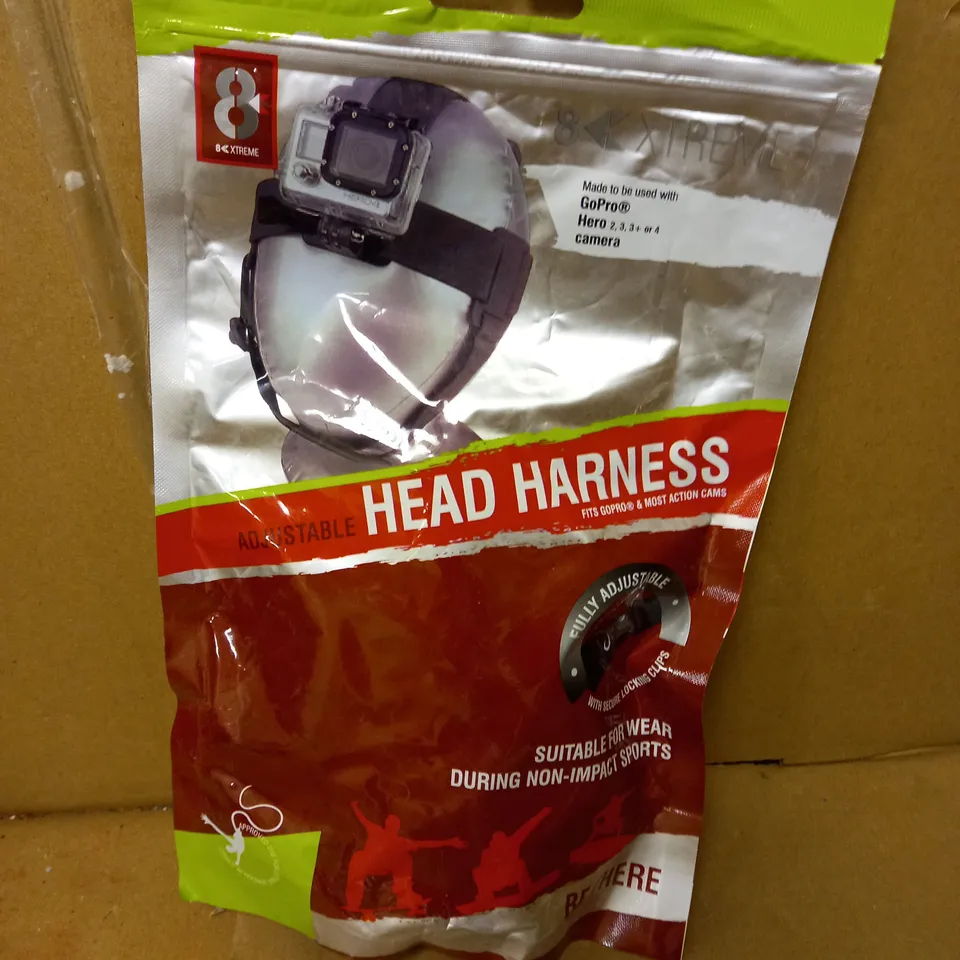 8K EXTREME HEAD HARNESS - FITS GOPRO & MOST ACTION CAMS
