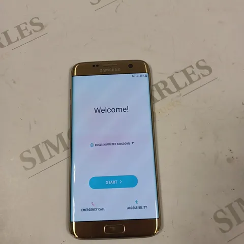SAMSUNG GALAXY S7 EDGE MOBILE PHONE IN GOLD