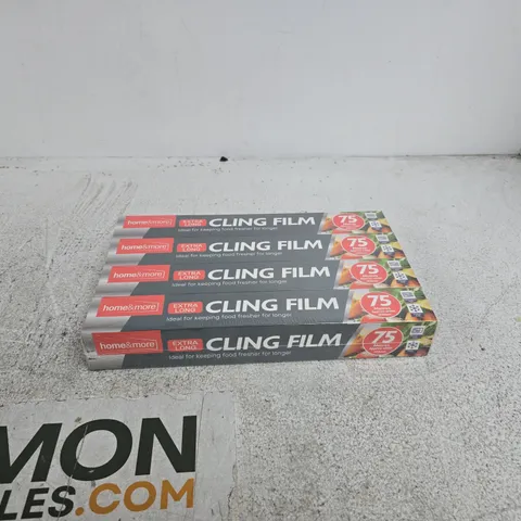 4 X 75M HOME AND MORE EXTRA LONG CLING FILM 300MM