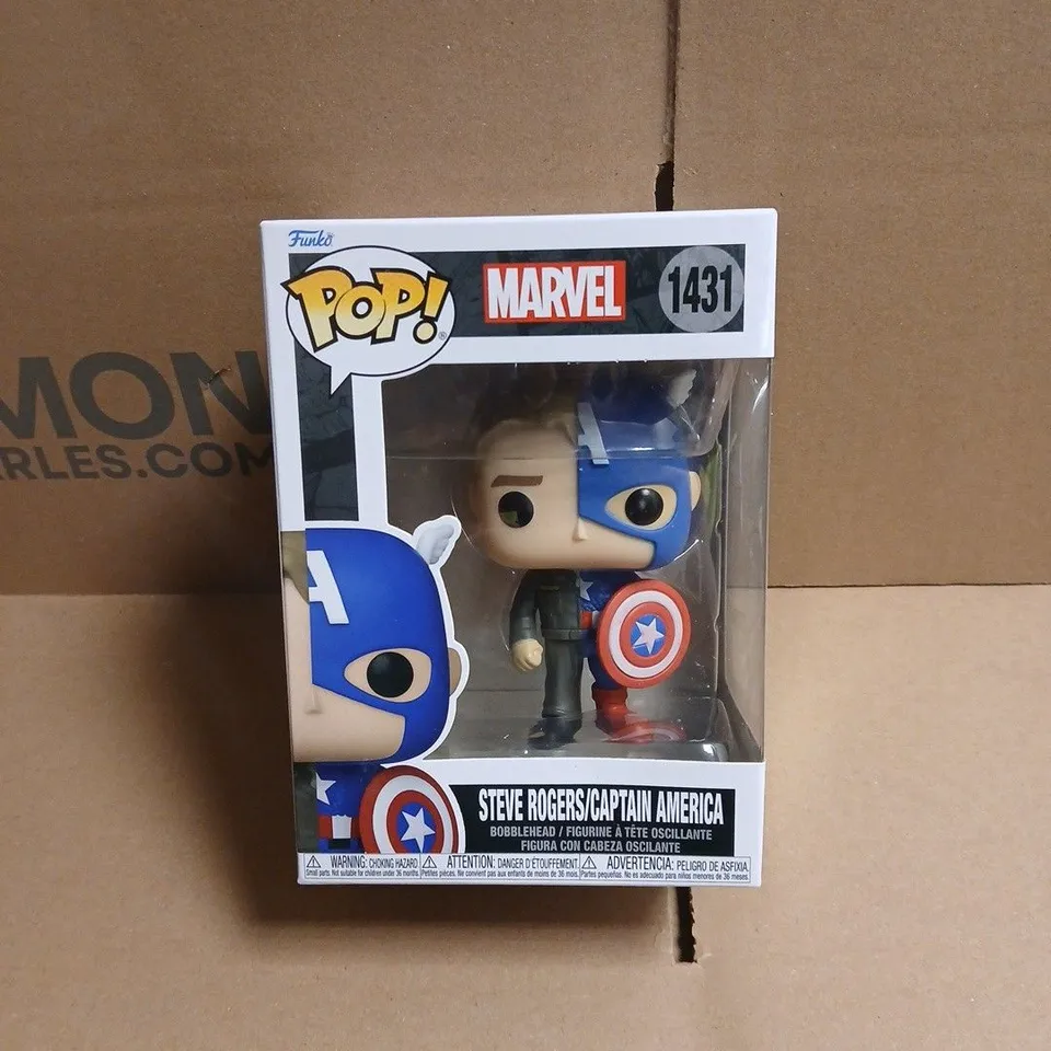 FUNKO POP! MARVEL 1431 STEVE ROGERS/CAPTAIN AMERICA BOBBLEHEAD BOXED
