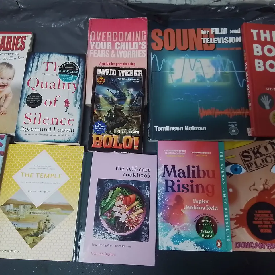 LARGE QUANTITY OF ASSORTED BOOKS TO INCLUDE WONDERS OF LIFE BY BRIAN COX AND MINECRAFT DEEP DIVE