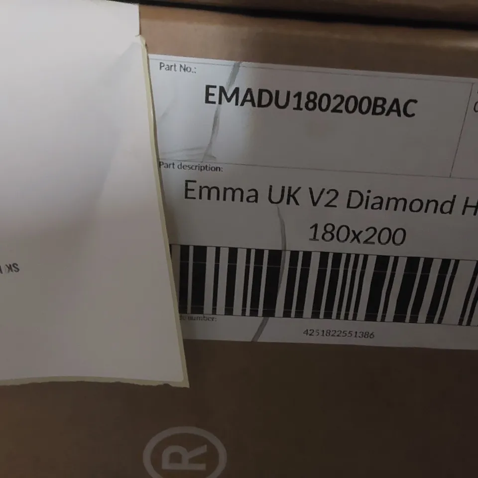 BRAND NEW BOXED EMMA UK V2 DIAMOND HYBRID 180 x 200CM SUPER KING MATTRESS 