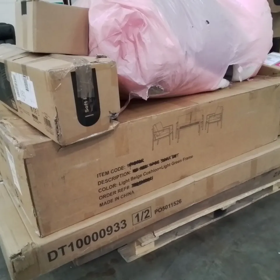 PALLET CONTAINING VARIOUS ASSORTED BOXED HOUSEHOLD ITEMS 